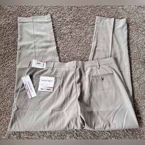 New Mens Axist The City Pants Size 40X32 Beige Straight Fit Dress Slacks